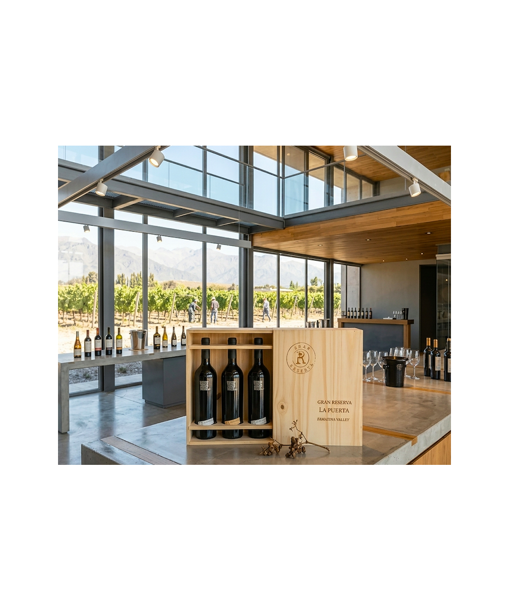 La Puerta Gran Reserva Mix Caja de Madera (caja x 03 unidades)